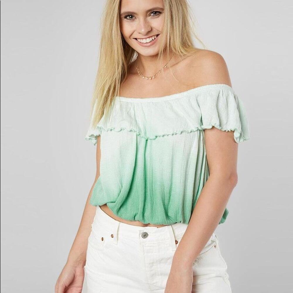 Free People Cora Lee Top Sea Foam Combo Women Small
